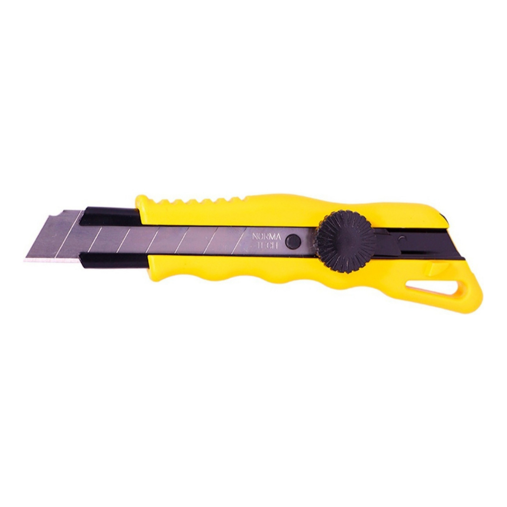Estilete Profissional Norma L750 18mm Lâmina Carbono Amarelo - Norma em Oferta na Shopee