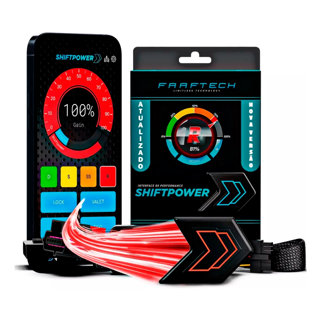 Shift Power Pedal 6.8 Modo Eco Com Bluetooth e App Última Versão Faaftech em Oferta na Shopee
