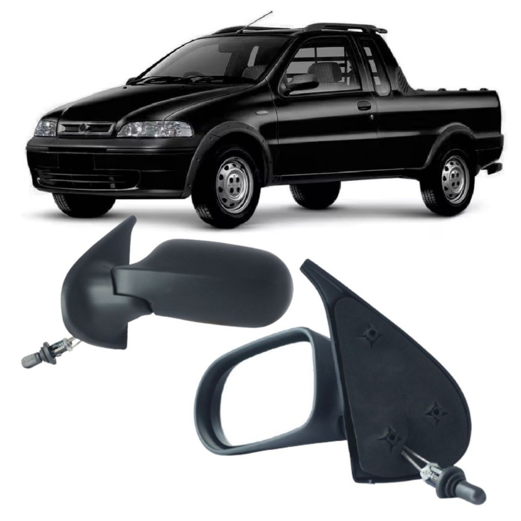 Par Retrovisor Strada Fire 2001 02 2003 2 Portas C/controle