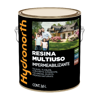 Resina Solvente Multiuso Incolor Brilhante 3,6L Hydronorth