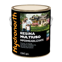 Resina Solvente Multiuso Incolor Brilhante 3,6L Hydronorth