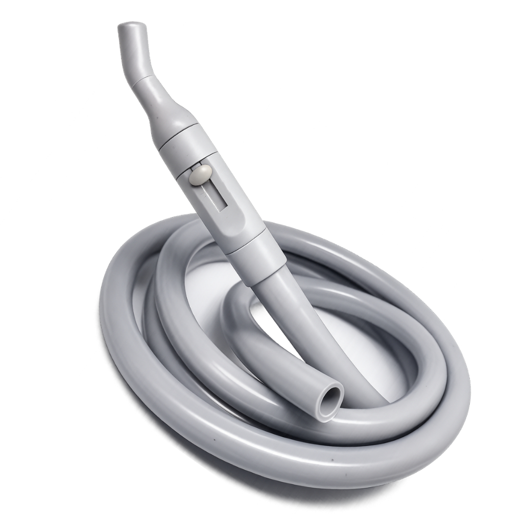 Terminal Suctor II Bomba Vácuo E Mangueira Sugador (PVC) 16x12mm Cinza Compatível Gnatus Dabi D700 Saevo