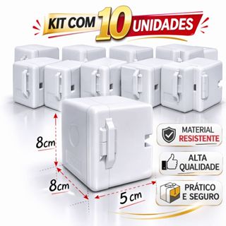 Kit 10 Caixas Sobrepor CFTV Externa Plástico Organizadora Câmera em Oferta na Shopee
