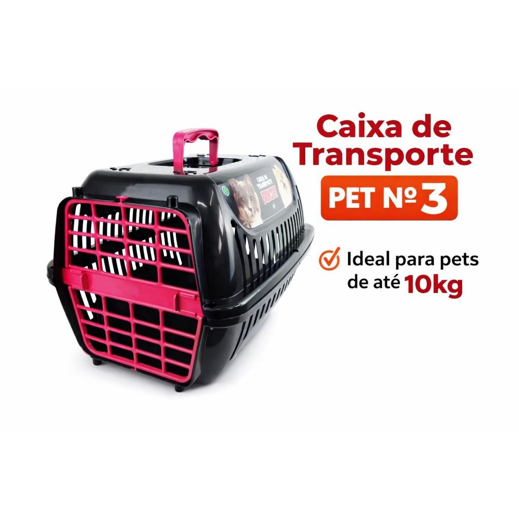 Caixa de Transporte Pet N3 Para Cães e Gatos em Oferta na Shopee