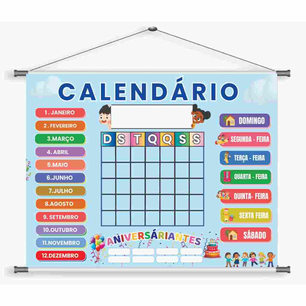 Banner Calendário Aniversáriante.