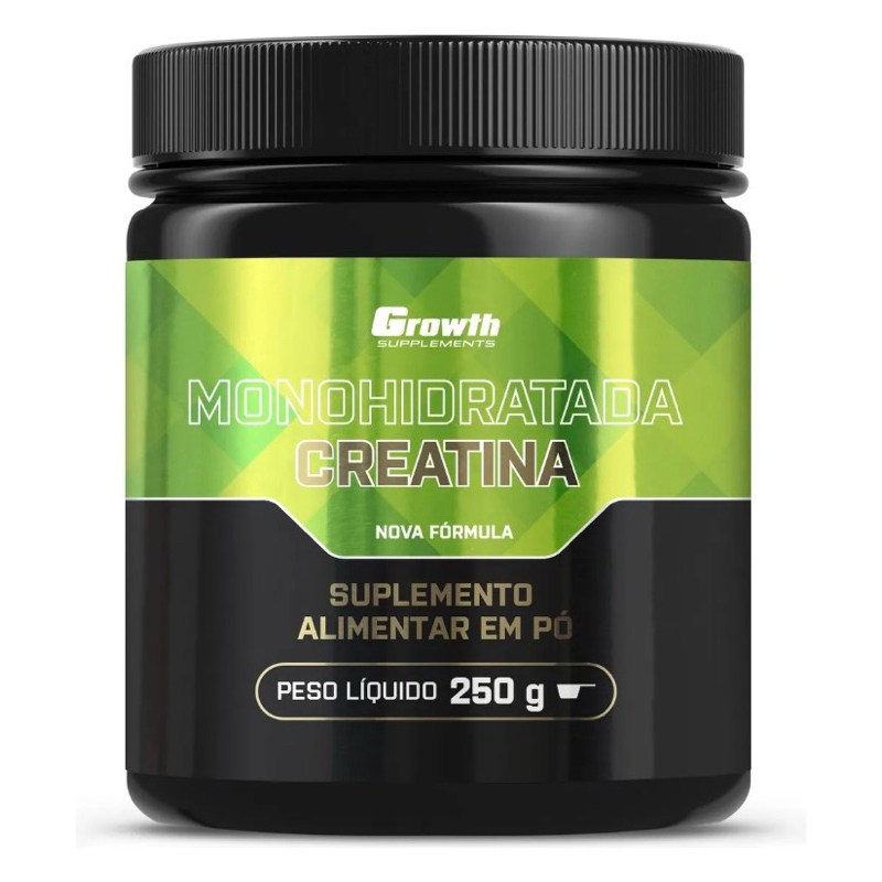 Creatina Monohidratada 250g Growth Supplements - Sem sabor em Pó produto original direto laboratório