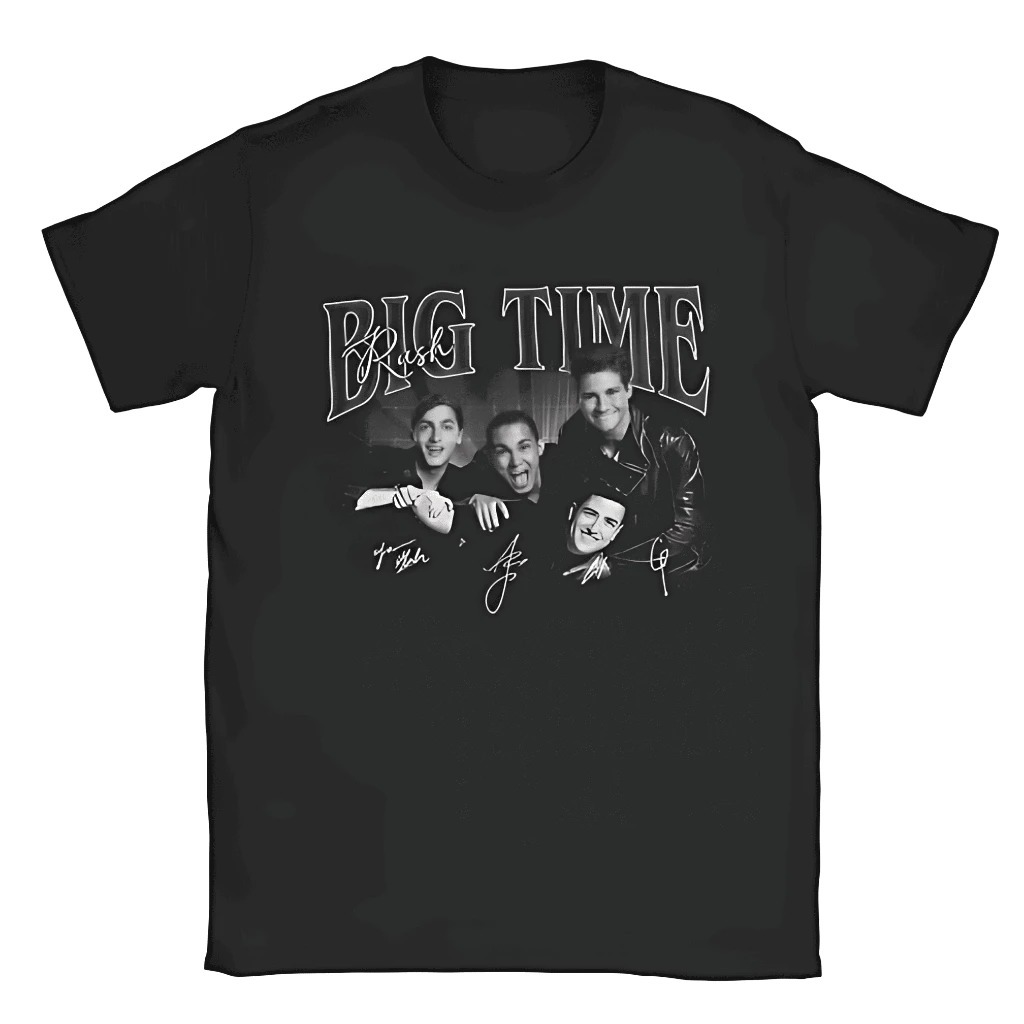 Camisa Big Time Rush Tour Brasil 2026 Unissex Algodão Premium Presente Fã