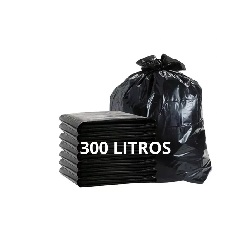 Saco De Lixo Reforçado 300l P5 Resistente Econômico 100 Unid