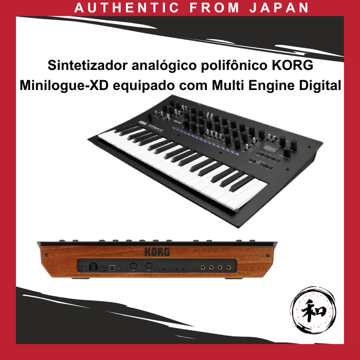 Sintetizador analógico polifônico KORG Minilogue-XD equipado com Multi Engine Digital　【Direct from Japan】
