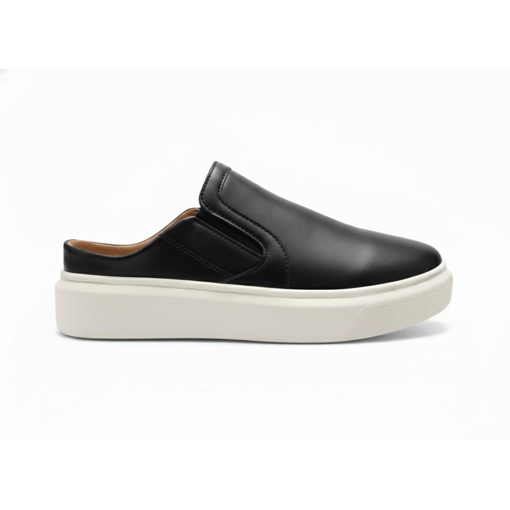Mule liso masculino slip on calce facil casual e moderno.