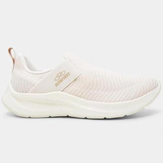 Tênis Olympikus Flutua Feminino - Bege e Dourado em Oferta na Shopee