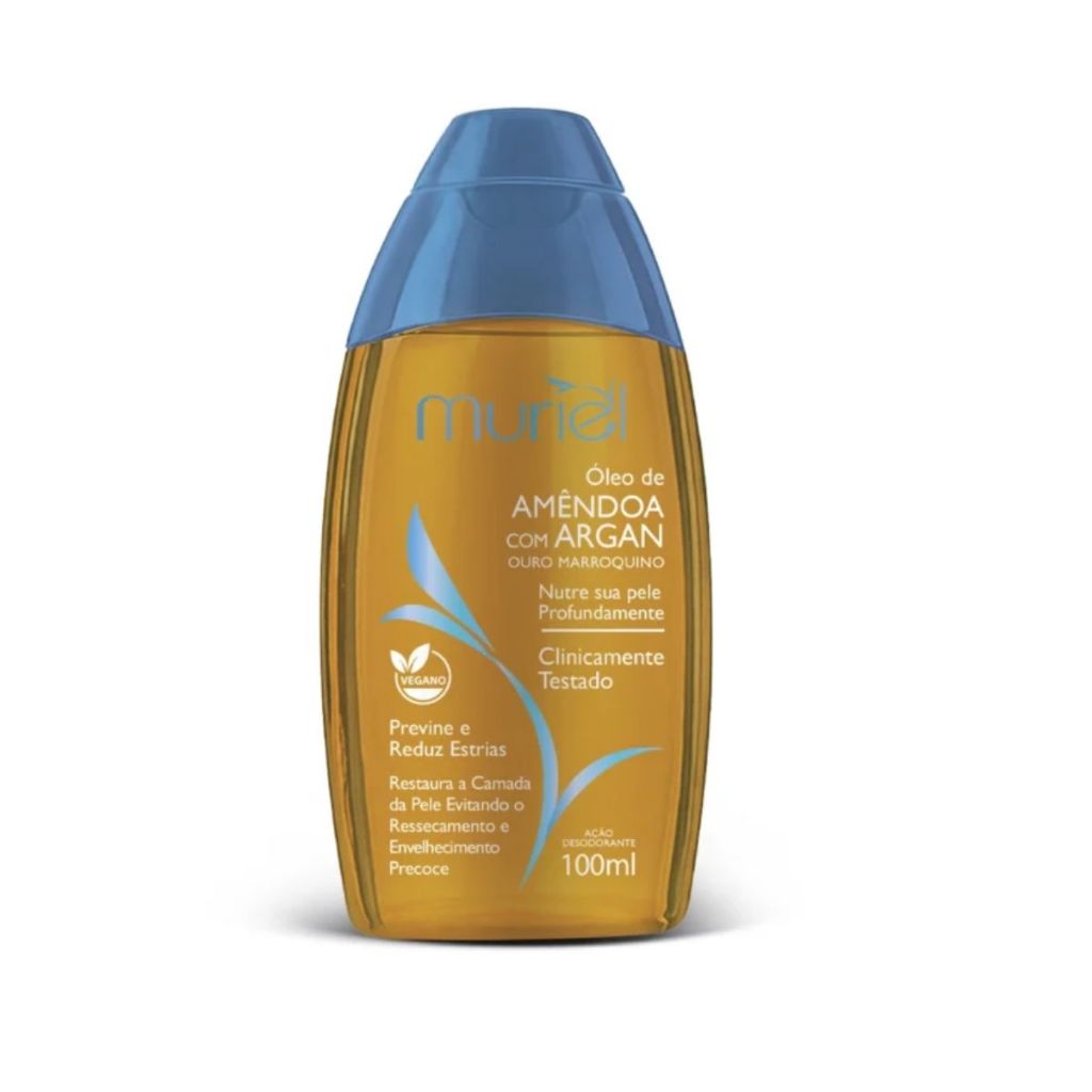 Kit 3 und Óleo Corporal Muriel  Amêndoas com Argan 100ml
