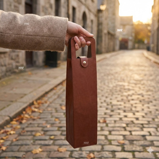 BOLSA PARA VINHO EM COURINO ALTA QUALIDADE em Oferta na Shopee