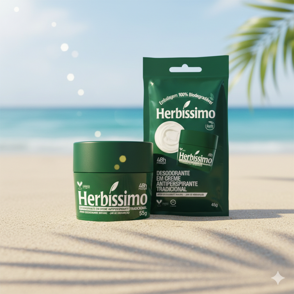 Kit 2 itens - Desodorante Creme Antitranspirante Tradicional | Sachê Refil + Potinho | Tradicional 45g em Oferta na Shopee