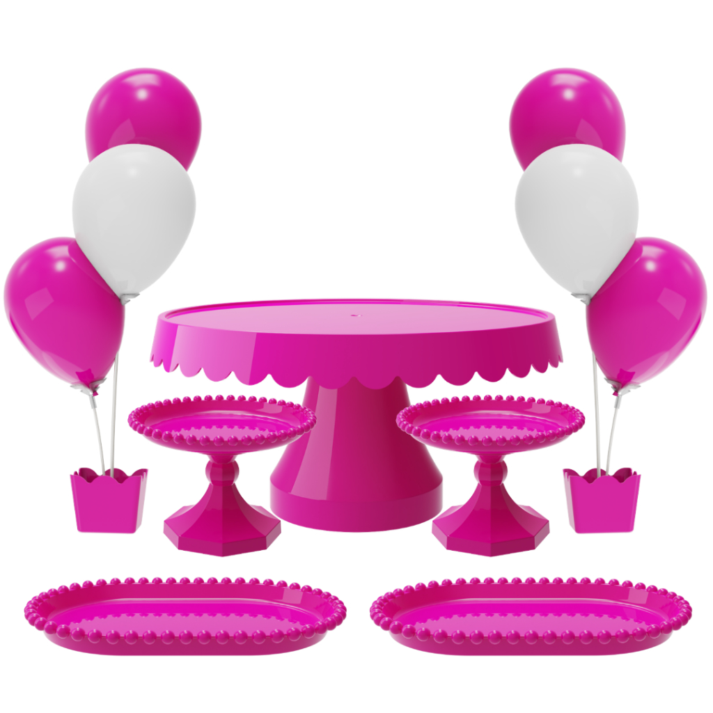 Kit Decorativo Completo 7 Peças Festas Suporte Balões Infantil em Oferta na Shopee