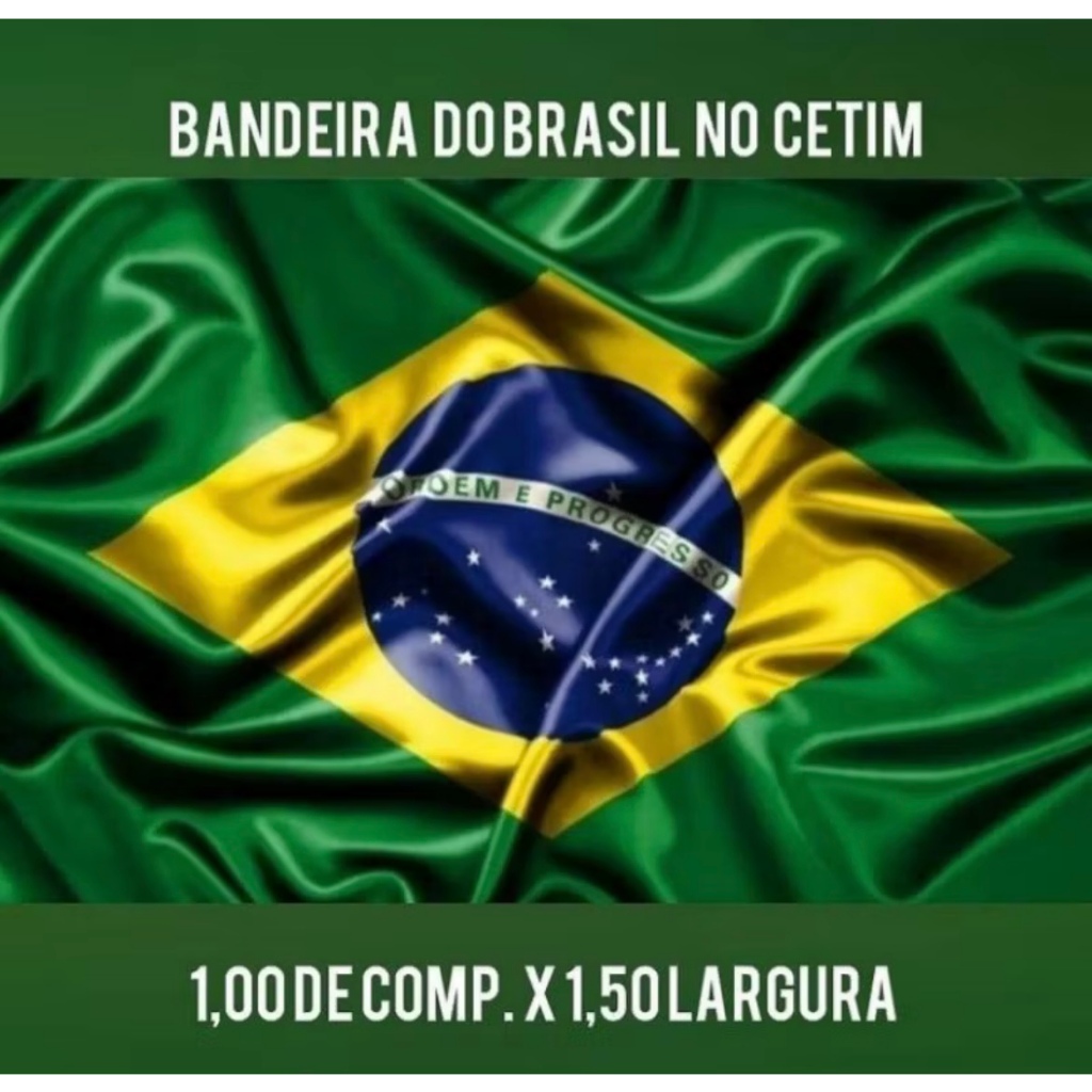 Bandeira do BRASIL em cetim tecido (1mx1,50m) Melhor Preço Qualidade Premium Envio no mesmo dia.
