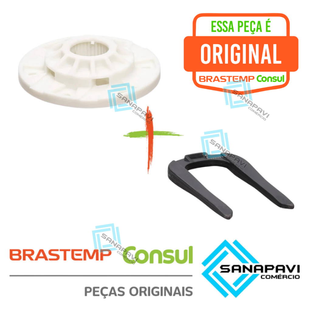 Suporte Cesto W10647948 Com Trava W10647949 Lavadora Brastemp Bwh15 Original