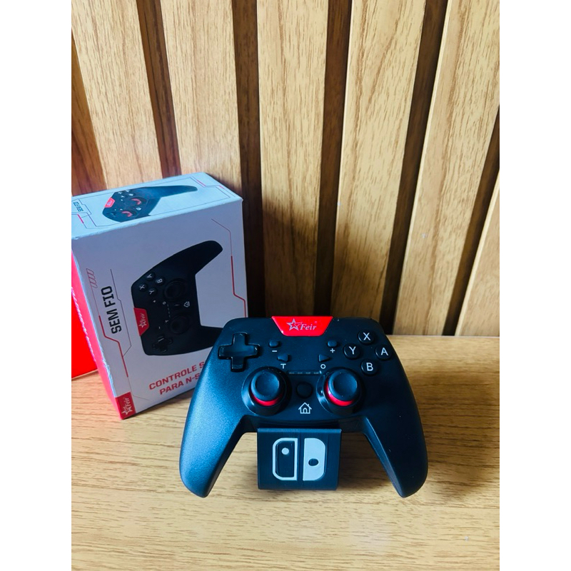 Pro Controle Sem Fio Para Nintendo Switch Turbo Feir Novo Preto