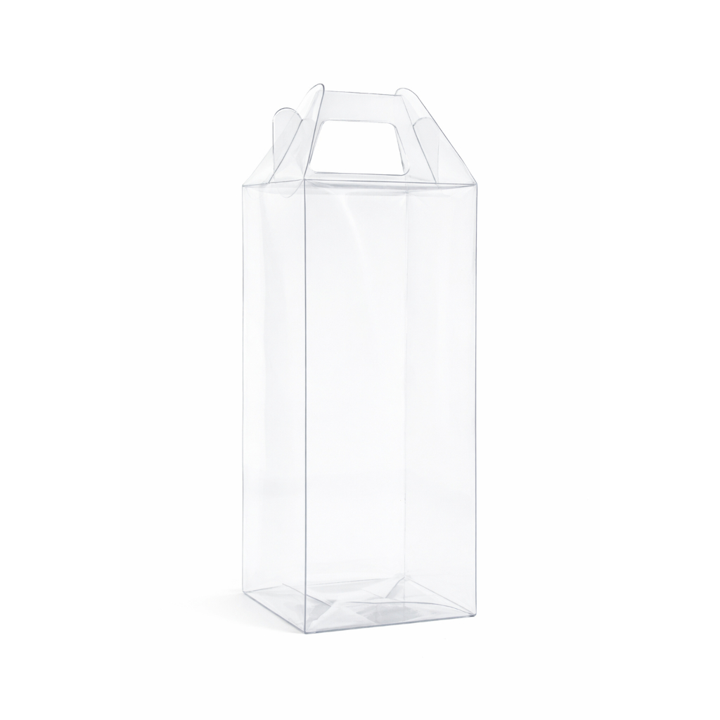 kit c/ 30 Caixa de Acetato 8x8x21cm Transparente Caixa para presente