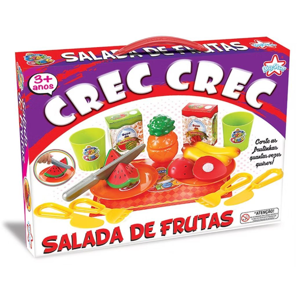 Brinquedo Faz De Conta Crec Crec – Salada de Frutas - Big Star em Oferta na Shopee