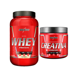 Kit Nutri Whey 900g Pote + Creatina 300g Integral Médica em Oferta na Shopee