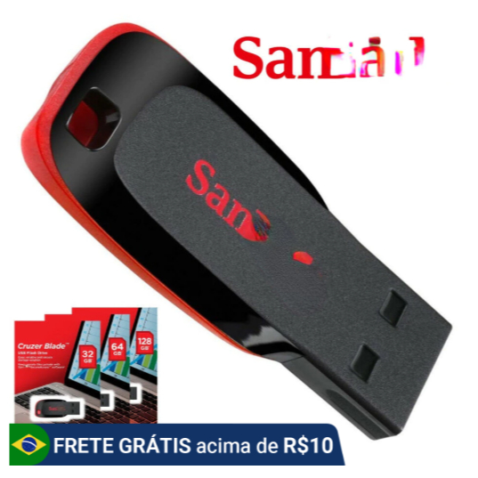 PenDrive USB Flash Drive 64GB 128GB Alta Velocidade Armazenamento