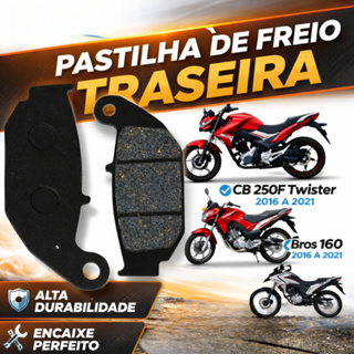 Pastilha de Freio Traseira Twister 250 Bros 160 XRE 190 em Oferta na Shopee