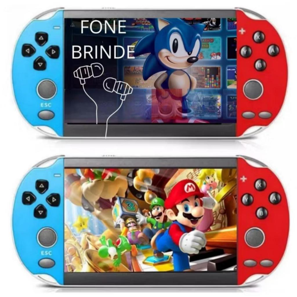 2026 Videogame Portatil Tela 5.8 /5.5 Console de Mão Memoria Expansivel 10000 Jogos Retro