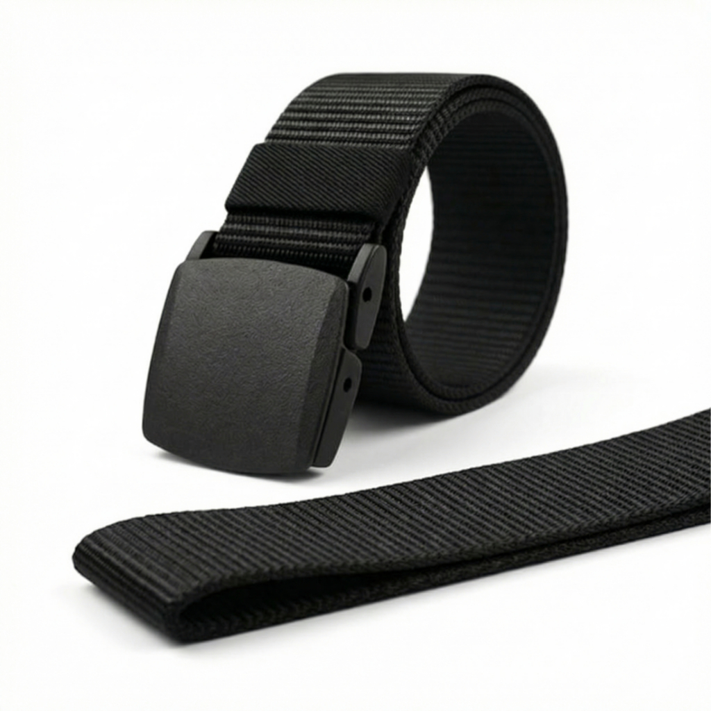 Cinto Tático Masculino Nylon 2 Unidades Ajustável, Sem Metal ,Leve-Ideal para Trabalho e Uso Diário em Oferta na Shopee