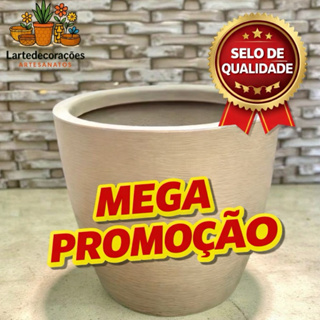 vaso de planta em polietileno decorativo reciclável redondo cone Vaso Grande Ref. 27 em Oferta na Shopee