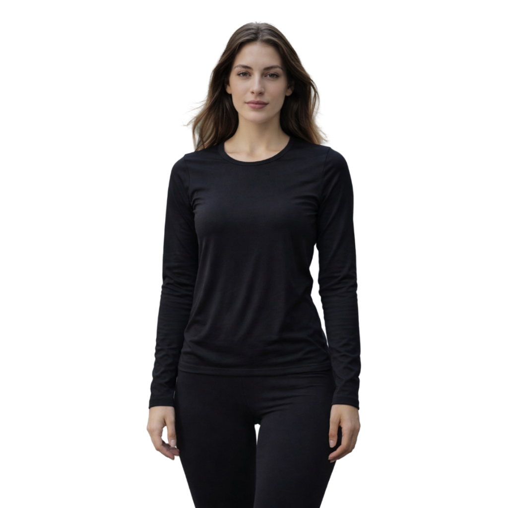 Blusa Feminina Manga Longa Segunda Pele Proteção Térmica