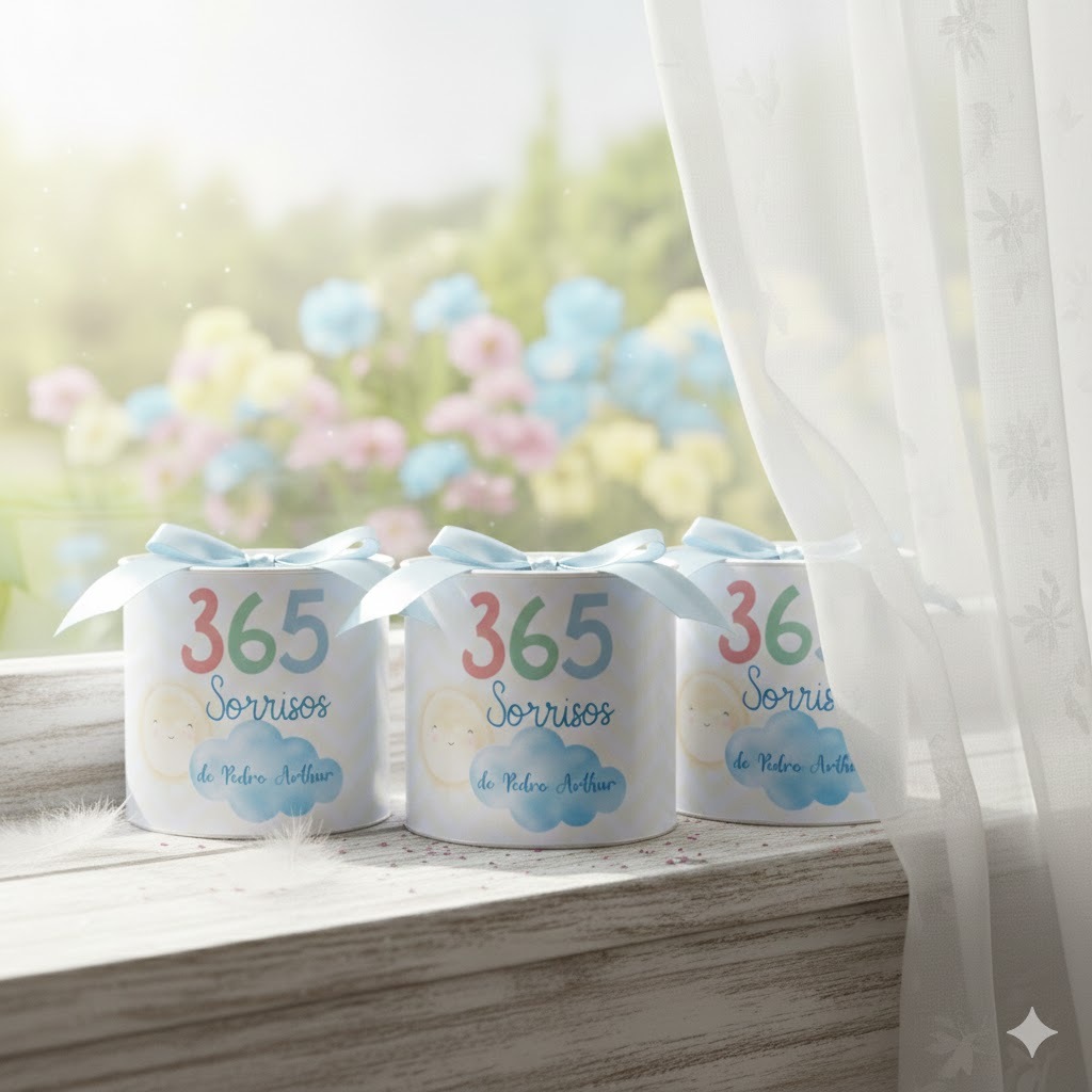 Kit Mini Tubolatas Personalizadas 5x6 - Lembrancinha Chá de Bebê, Aniversário e Maternidade