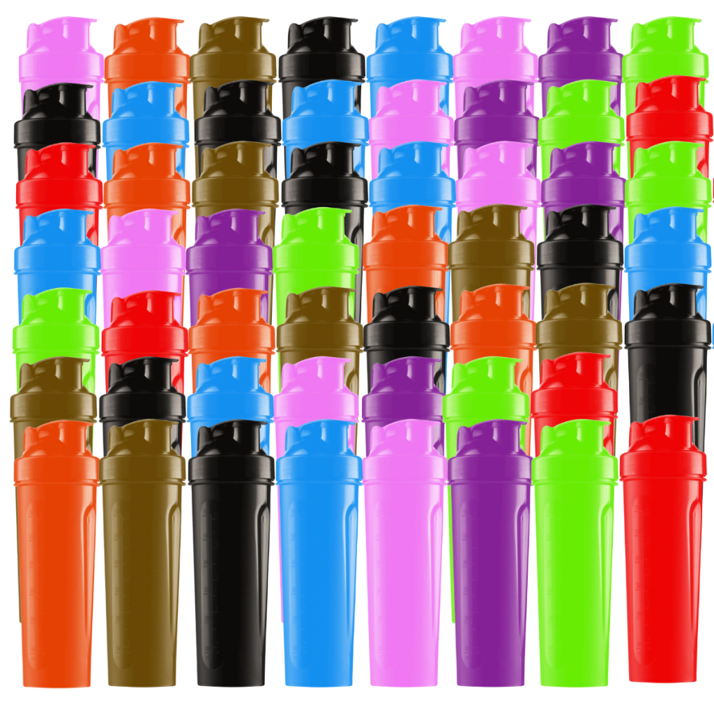 100x Coqueteleira de Academia Simples C/ Grade Interna Lisas Sem desenho 600ml