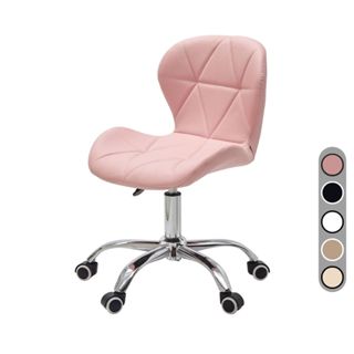 Cadeira Eiffel Slim Giratória com Estofado Penteadeira Base Cromada Evolux
