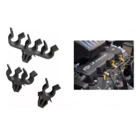 Kit Grampo Presilha Suporte de Cabo de Vela Agile/Corsa/Cobalt... (1 kit c/ 3 PÇS)