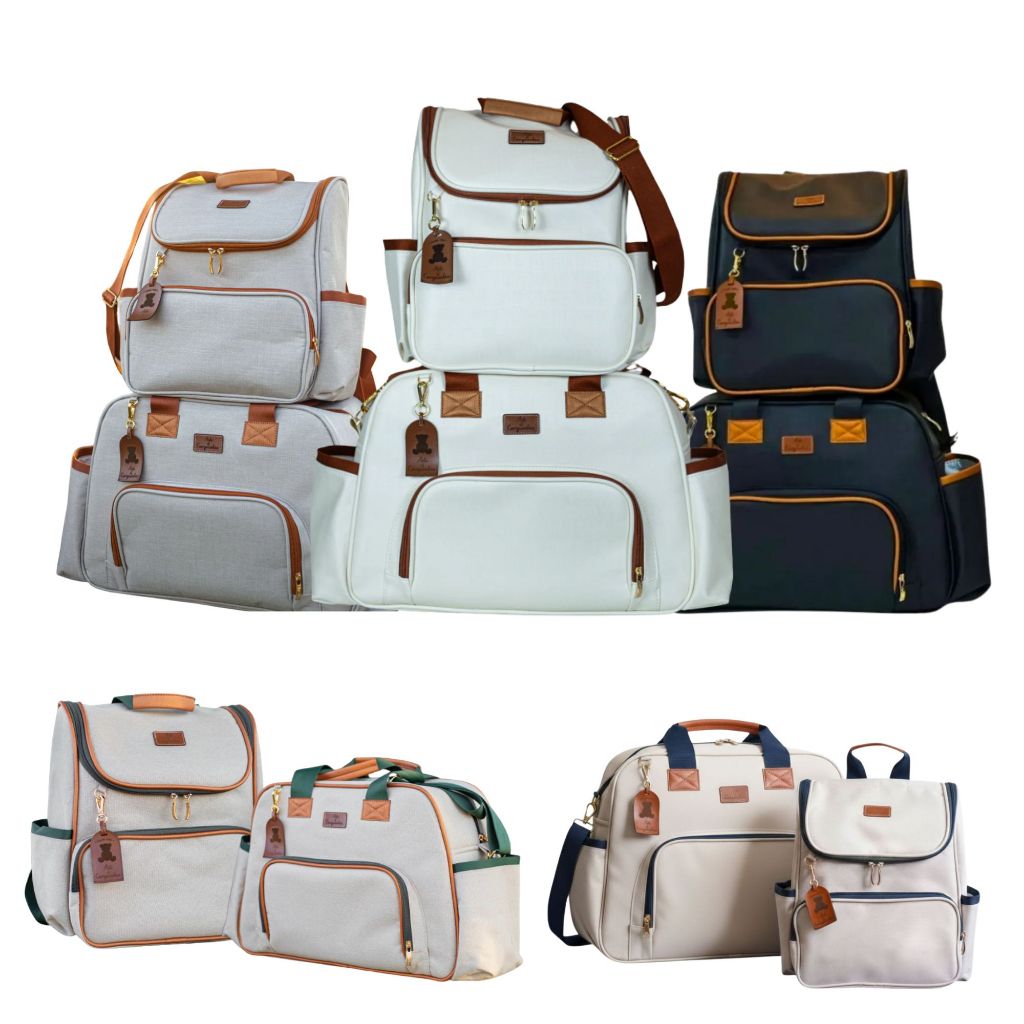 Bolsa com Mochila Linho e Corano - Ellen Arte e Companhia em Oferta na Shopee