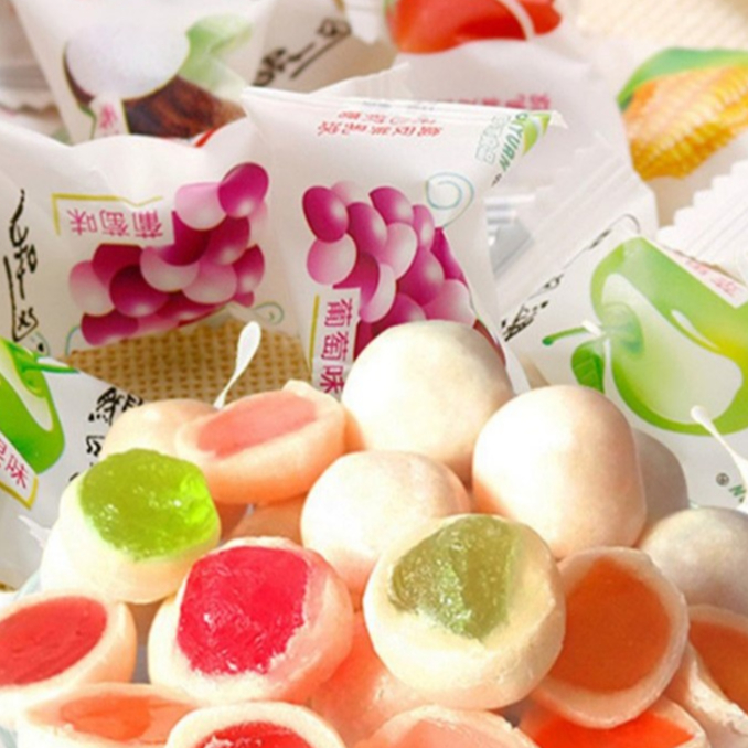 Bala Leite Chinesa ZaiZai de Varios Sabores Sortidos 30un Oriental