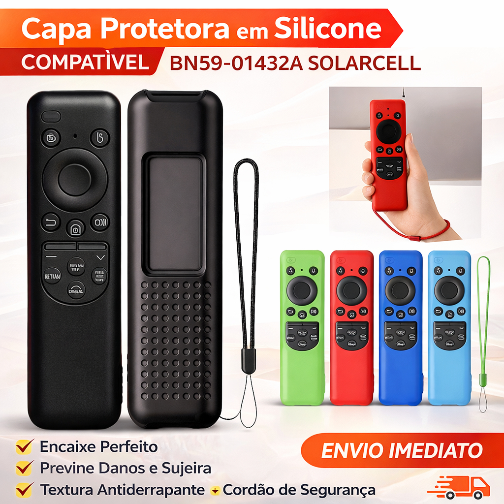 Kit 1, 2 ou 3 Capas De Controle Remoto Silicone Para TV Samsung Solar BN59-01432A Solarcell em Oferta na Shopee