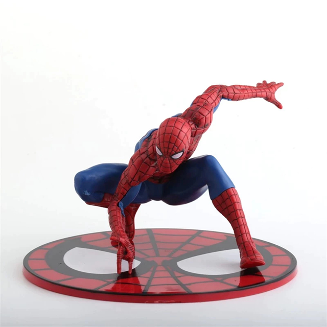 Kit 2 Bonecos Homem Aranha + Venom Action Figure com Base Colecionável PVC Estátua Geek Decoração