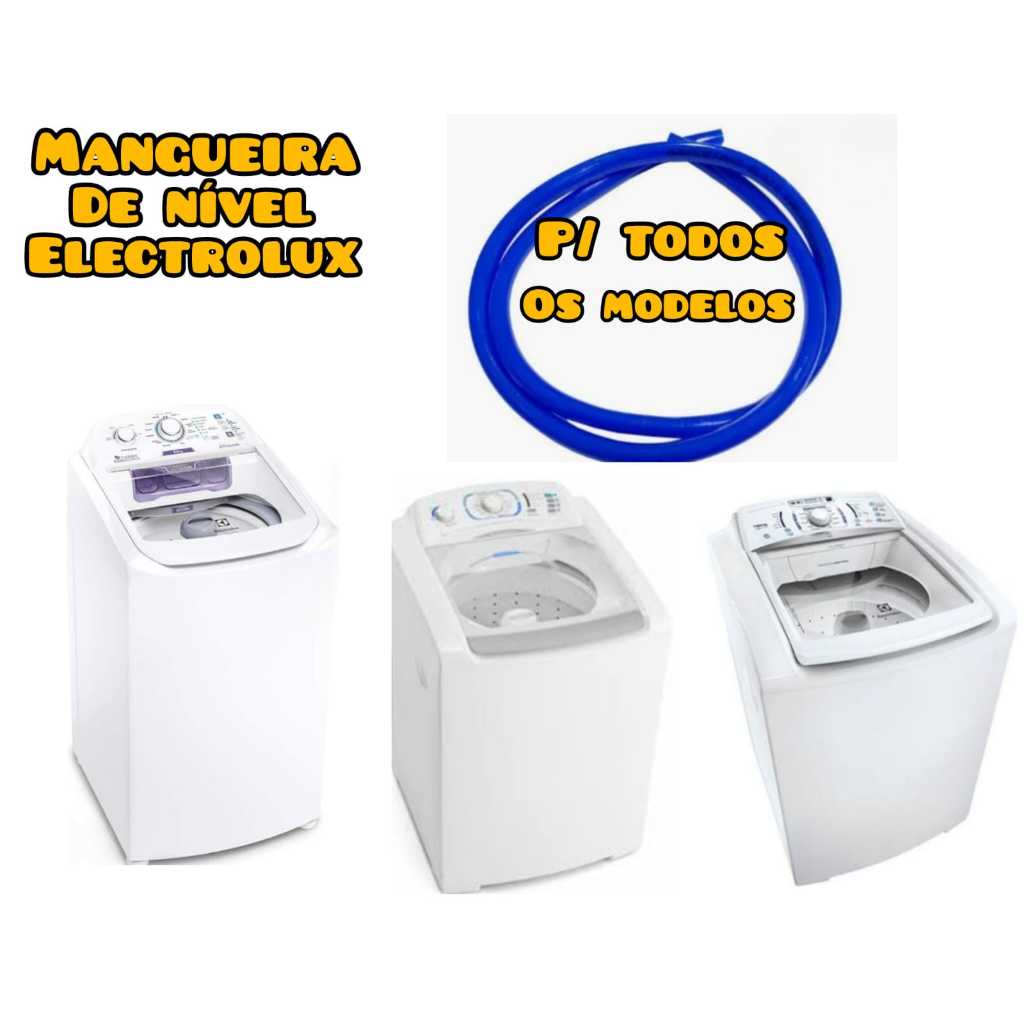 Mangueira de nível de água do pressostato da máquina lavadora de roupas Electrolux todos os modelos