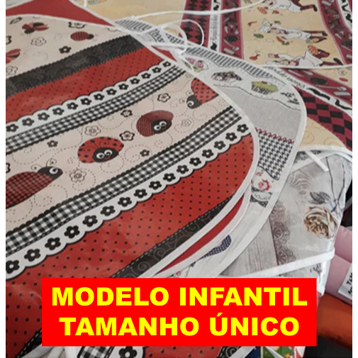 10 UNIDADES DE AVENTAL INFANTIL ESTAMPADO | TAMANHO ÚNICO | DIVERSAS ESTAMPAS | LER A DESCRIÇÃO em Oferta na Shopee
