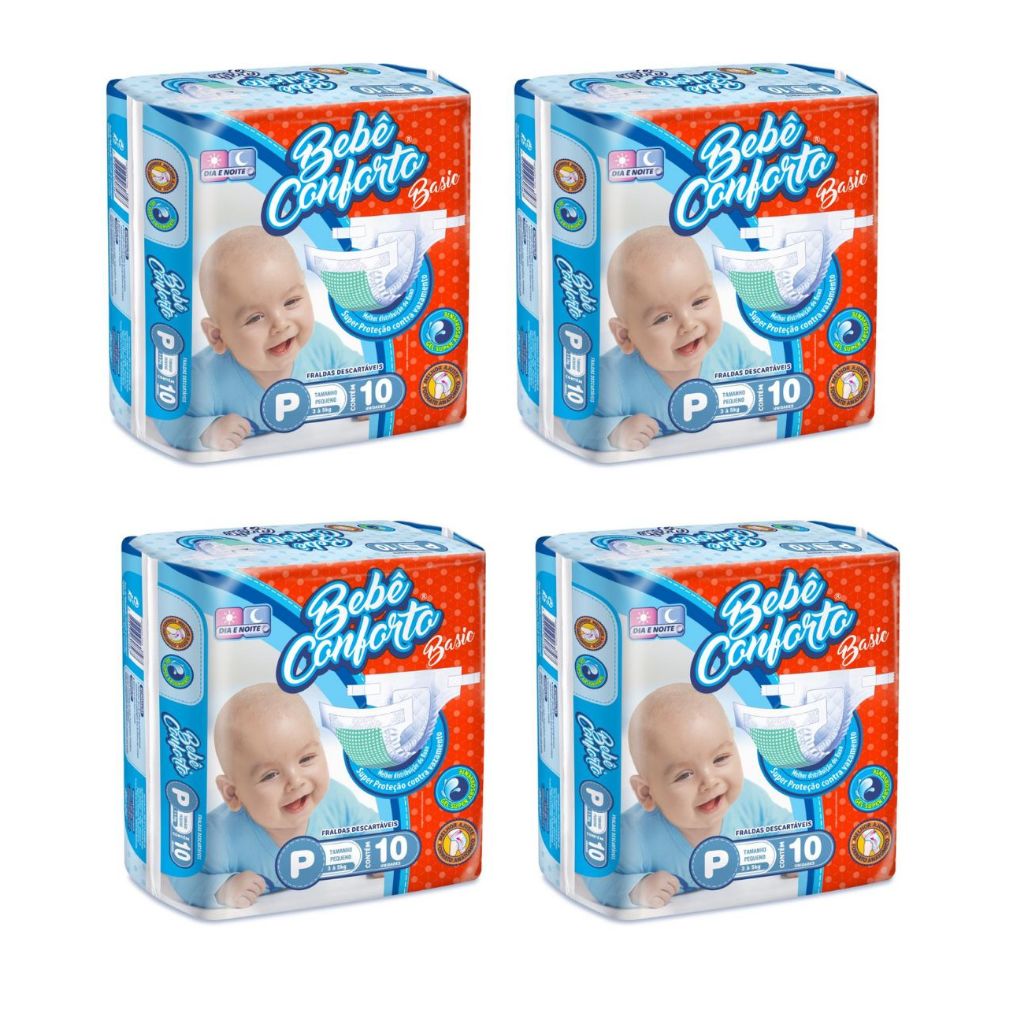 Fralda Infantil B.C - (Dia & Noite) Mini - Kit com 4 Pacotes. em Oferta na Shopee
