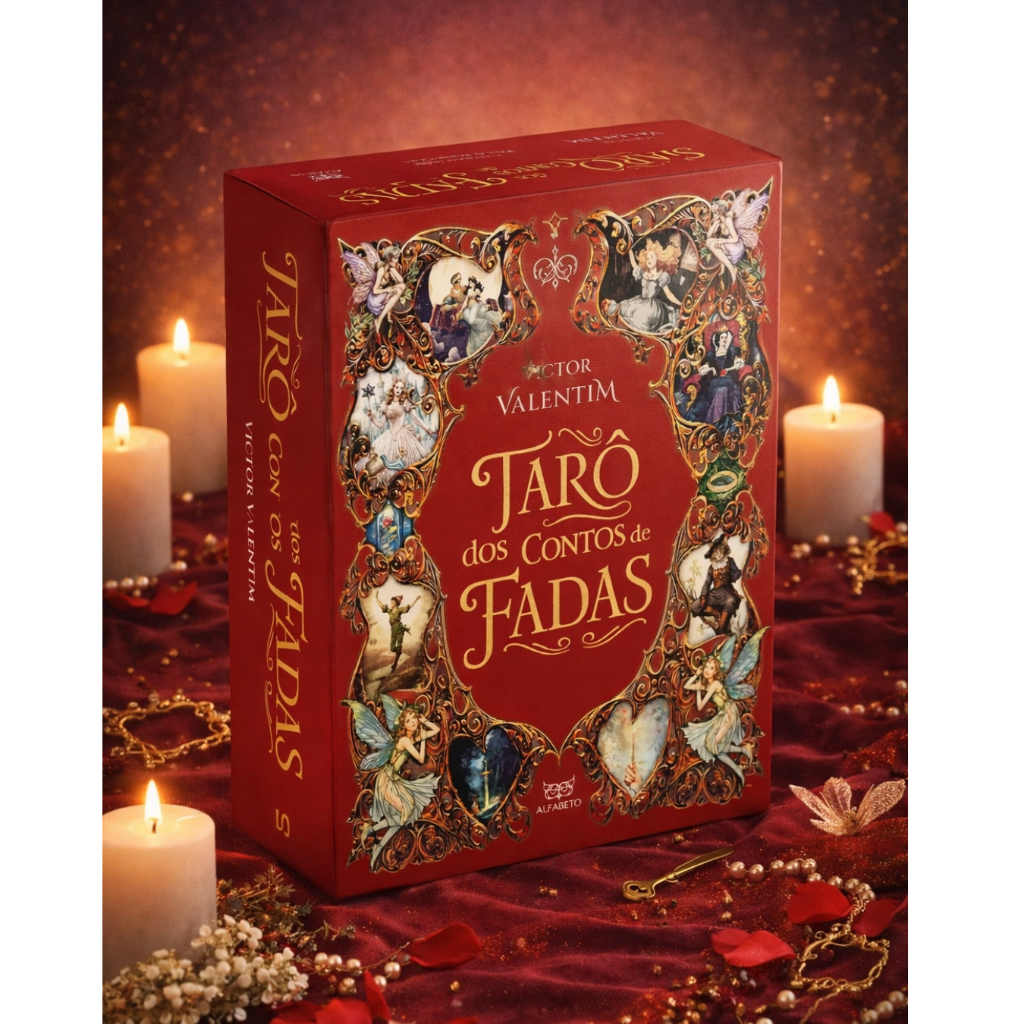 Tarô dos Contos de Fadas 78 Cartas + Livro Victor Valentim | Tarot Mágico Intuitivo Autoconhecimento