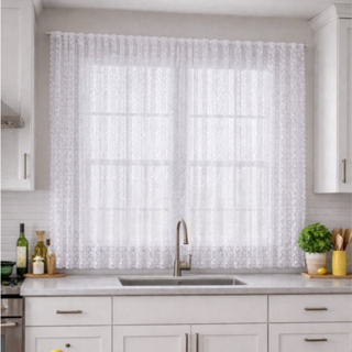 Cortina de Vitro Cozinha Janela Sala Quarto(1,80x1,40 cm)decoração JCM em Oferta na Shopee