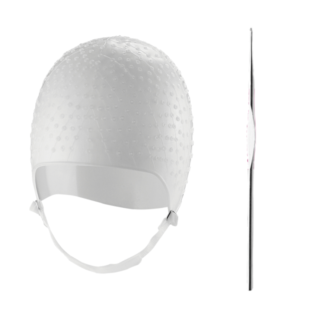 Toucas Silicone Com Agulha Mechas Reflexos Loiras Morena Iluminada Salão Cabelereiro Profissional 1000 furos Dompel