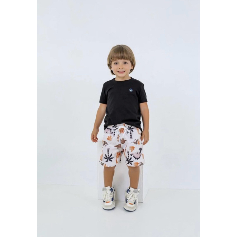Conjunto Infantil Masculino Colorido Tactel e Algodão Menino