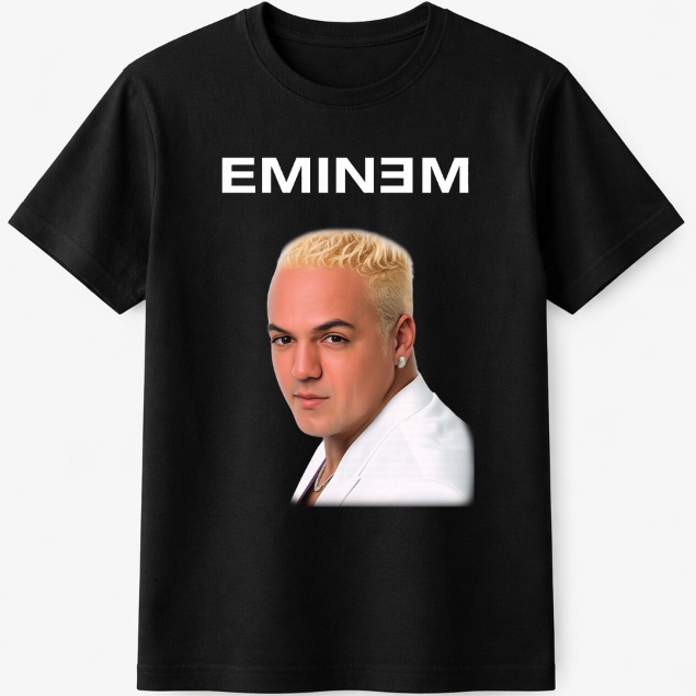 Camiseta 100% Algodão Estampada Eminem Belo Básica Fio 30.1 Preta Envio Rápido Lançamento Camisa Moda Blusa Premium