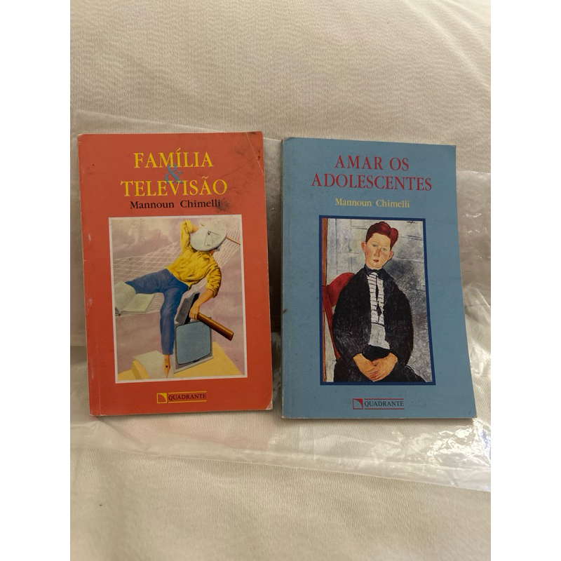 Kit 2 livros Mannoun Chimelli: “Família e Televisão” e “Amar os adolescentes”