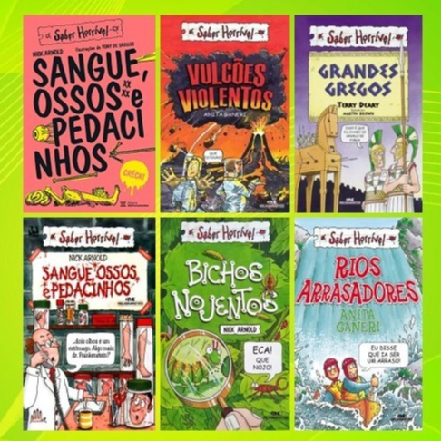 Coleção Saber Horrível - Rios Arrasadores / Sangue, Osso e Pedacinhos / Vulcões Violentos /  Bichos