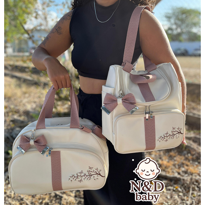 Kit de Bolsa Maternidade N & d Baby -  Kit 02 peças Bolsa G e Mochila G